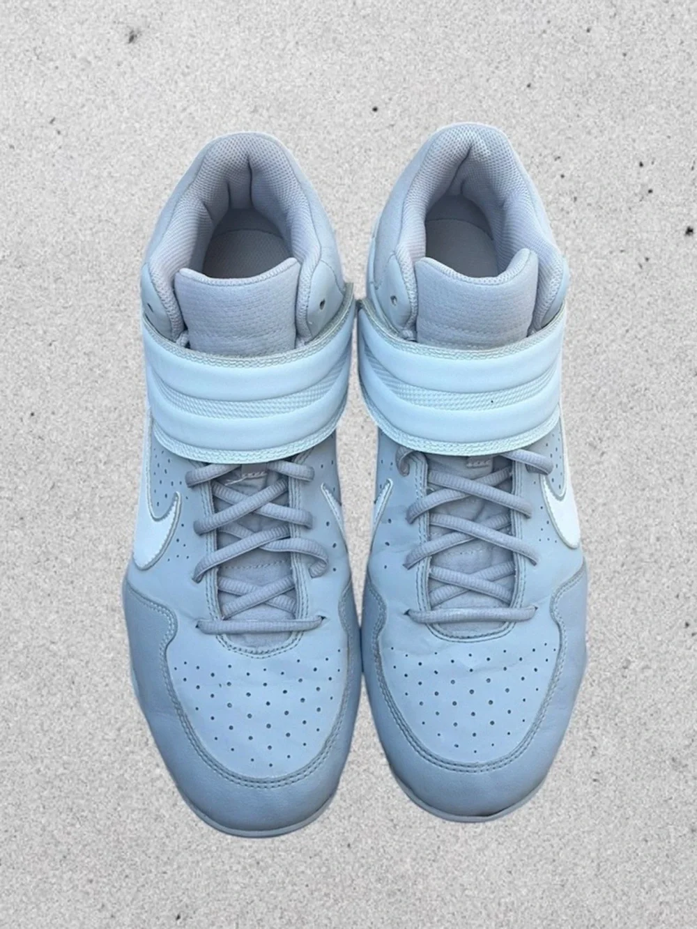 Nike Alpha Huarache Wolf Grey Baseball Cleats Men's 12